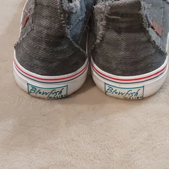 lowfish Malibu Play slip-on sneakers in light grey hipster smoked twill Size 10 - Picture 7 of 12